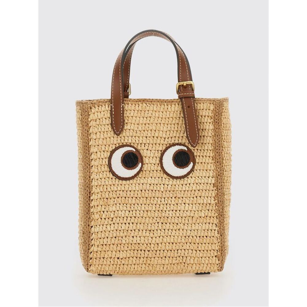 Anya Hindmarch Women Eyes Mini Raffia Bag Anya Hindmarch